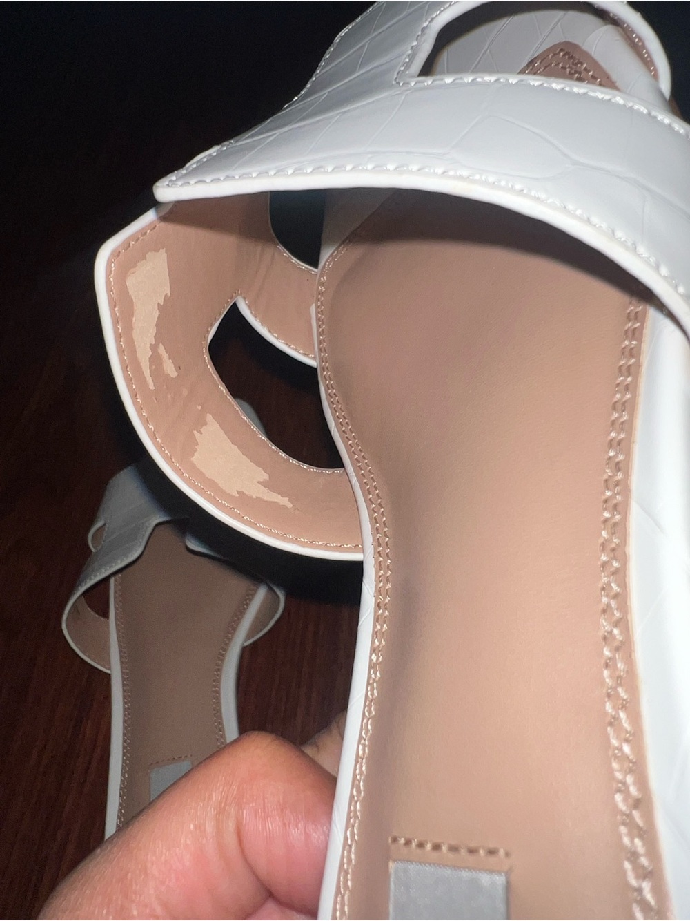 Steven By Steve Madden White Leather Slide Mules - Picture 7 of 7